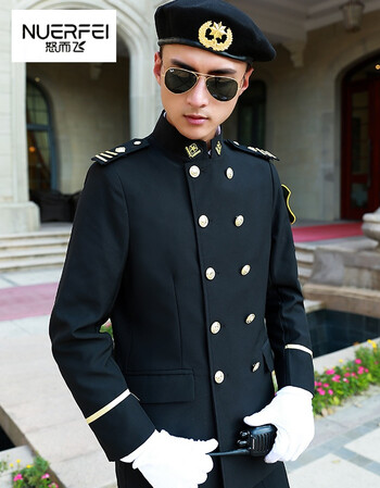 保卫双排扣黑色礼宾服制服保安服套装公安警服协警服门卫站岗执勤服