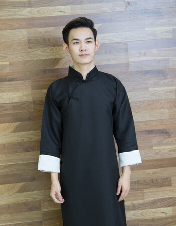 民国风男装长衫长袍马褂相声大褂年会舞台表演出服中式婚礼伴郎服