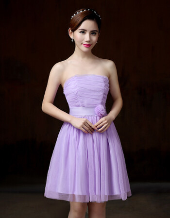 显瘦雪纺伴娘礼服敬酒服长短款伴娘服大码姐妹裙演出小礼服女 195紫色