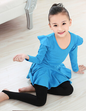 2018新款儿童舞蹈服少儿芭蕾舞裙女童拉丁服装民族舞幼儿秋季跳舞练功