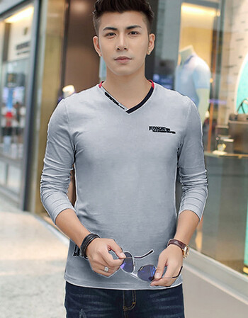 卡维坦秋衣男长袖恤修身领体恤加绒男士打底衫衣服简约休闲小衫男装冬