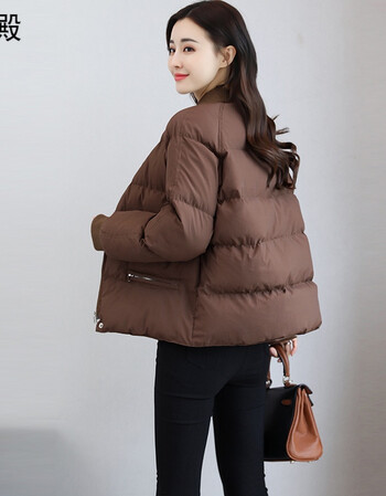 短款小个子棉衣女韩版宽松加厚保暖棉服矮个子长袖bf学生小棉袄女