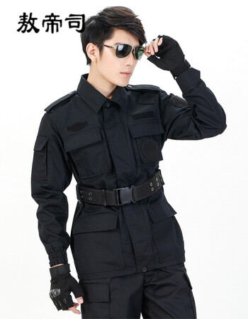 黑色特战服作训09特训服透气作战服训练服套装特勤保安服 衣服 裤子