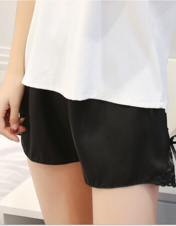 安全裤女夏防走光大码外穿保险裤胖mm打底裤蕾丝薄款宽松三分短裤