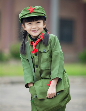 儿童舞蹈幼儿军装八路小红军演出服影楼摄影服装男女款小雷锋服装 军
