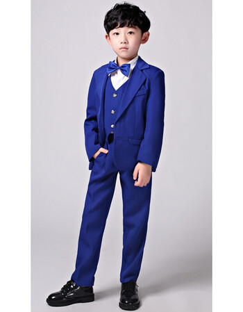 儿童西服套装男童小西装钢琴演出服花童礼服男孩中大童秋冬新款潮