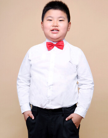儿童白色长袖衬衫加大版衬衣男童胖宝加肥白色衬衫表演服校服lq 纯白
