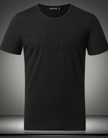 228】纯黑短袖t恤男2018新款夏装短袖t恤圆领衫大码纯色半袖小衫 黑色