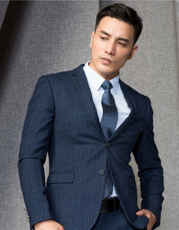 新品公务员面试服装修身男女同款职业工作服工装伴郎结婚礼服西装 男