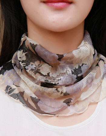 围脖套头脖套防晒小丝巾春秋夏季薄款百搭假领子女士装饰围巾 007