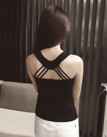 sheni 百搭性感小吊带背心女后背交叉带修身夏季内搭吊带衣打底衫8064