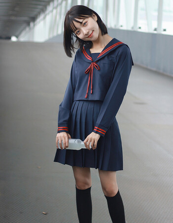 日本水手服正统jk制服二本毕业班服女学生服校服软妹服百褶裙套装