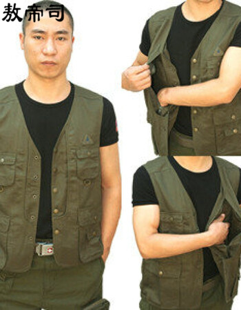 陆战队武装警察部队军迷战术马甲背心男装防刮棉帆布多口袋户外摄影