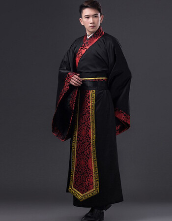 唐装男套装古装汉服男cos唐装青年束发大侠古代白色动漫男装传统王爷