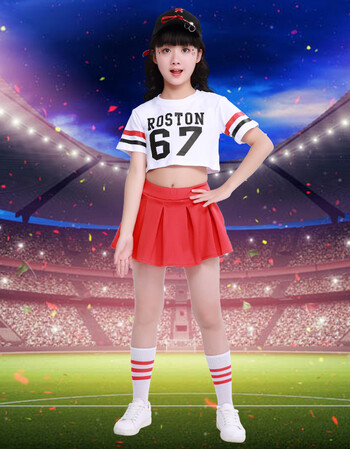 梅尔多 新款儿童啦啦队演出服六一新款小学生啦啦操健美操广场舞现代