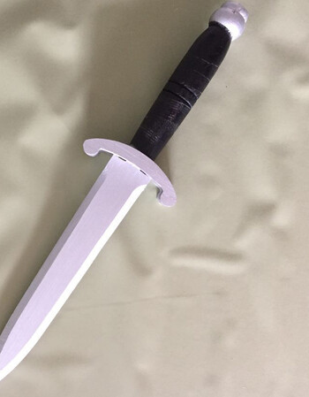 阿坡饵木质短刀 cos表演道具 短道具 舞台道具刀 半月盘 均码