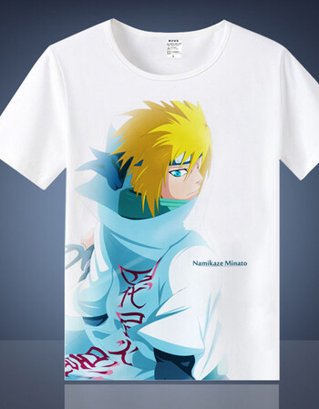 动漫周边 火影忍者衣服 宇智波佐助 鸣人 t恤 夏季男女短袖服装 15 xl