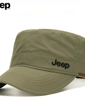 jeep/吉普速干帽防雨防晒男女通用平顶帽军帽运动太阳帽子sw076 军