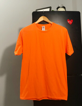 珂樊图港风青春夜店舞台演出荧光黄骚粉鲜艳亮色色宽松短袖t恤男女潮