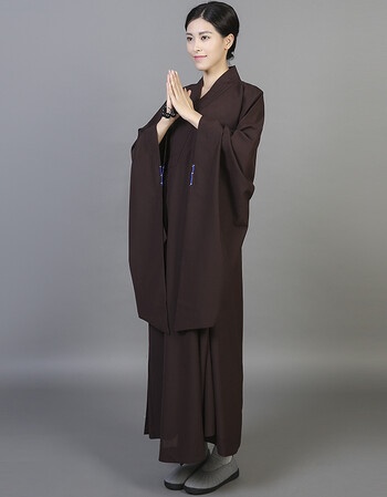 女装 旗袍/唐装 帝行(dixing) 台麻纱不透明海青居士服男女海清僧服