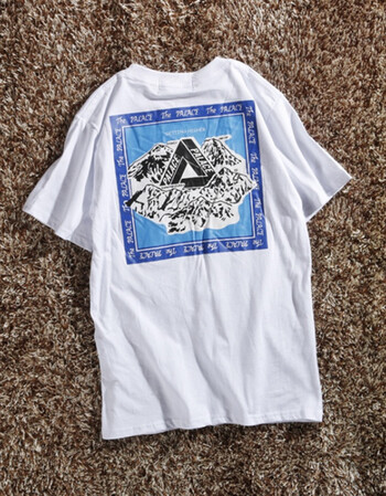 201夏季palace life 三角logo雪山男女短袖t恤街头嘻哈街舞情侣款潮t