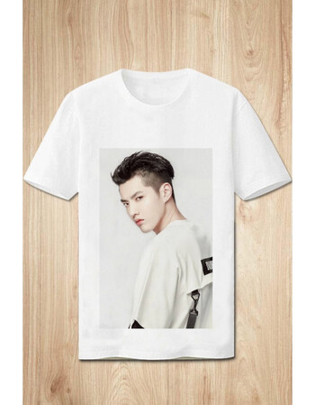 exo吴亦凡同款短袖t恤夏季男女宽松应援服粉丝服学生潮 25 男m