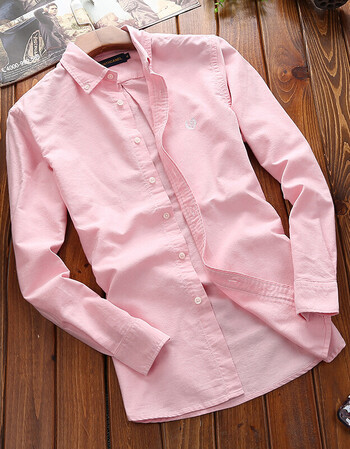 吉普jeeprich男士衬衫长袖2018春季新款男装纯色上衣休闲衬衣男宽松