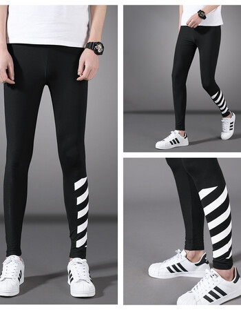 篮球紧身裤高弹男士裤训练裤夏季跑男短裤打底裤男潮 公路打底裤 m码