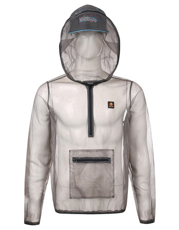 布特防蚊钓鱼服上衣男户外夏镂空速干透气连帽钓鱼防虫防蚊服简款