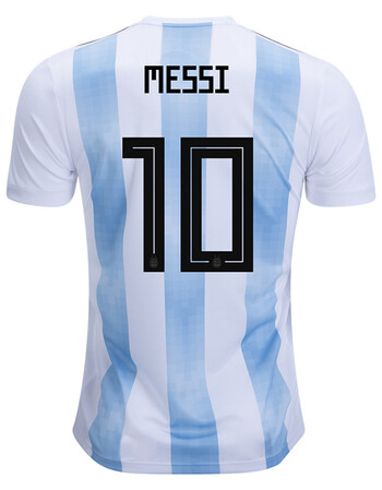 球衣世界杯10号messi主场足球服梅西客场短袖队服 10号梅西主场上衣 l