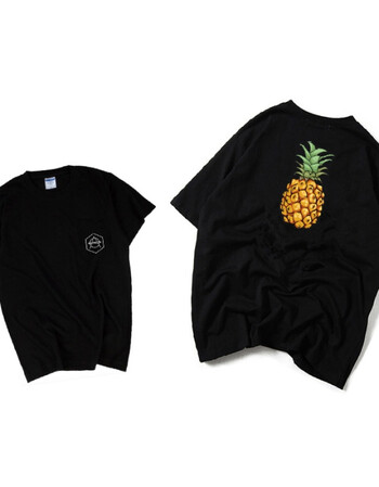 diablo大菠萝t恤短袖周边男女音乐节欧美衣服 菠萝标准黑色 m