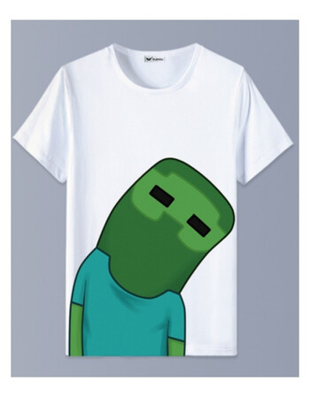 minecraft周边我的世界t恤苦力怕衣服男女季动漫游戏儿童装 【12】