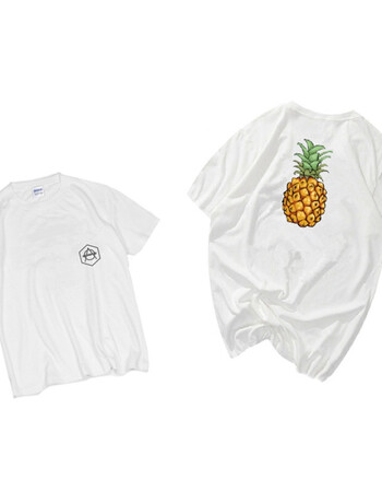 diablo大菠萝t恤短袖周边男女音乐节欧美衣服 菠萝标准白色 m