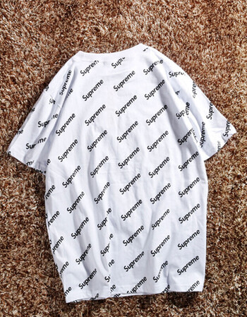 2018夏季supreme联名lv潮牌情侣supreme纯棉美式短袖t恤男女ins潮