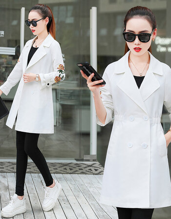 爵森马公子官方旗舰店女装风衣女长袖外套2018春秋装新款韩版显瘦气质