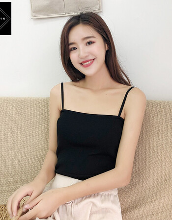 冰丝背心女夏外穿针织2018新款外搭黑白色内搭短款打底无袖小吊带
