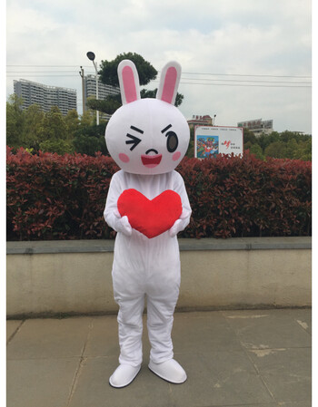 布朗熊卡通抖音熊网红熊行走人偶服成人可妮兔道具熊玩偶服装 可妮兔