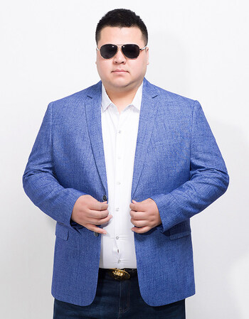 男春装超大260码男西服外套特大号肥佬修身休闲便西胖子男士新品西装