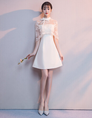 晚礼服女2018夏香槟色短款名媛洋装派对小礼服伴娘连衣裙聚会cmz 浅