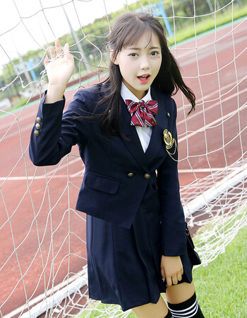 英伦学院风校服套装中学生jk制服韩国西装女秋冬韩版高中学生班服