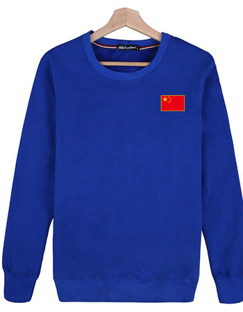 码长袖保暖内衣t恤上衣外穿 蓝色国旗保暖 4xl建议185-200斤