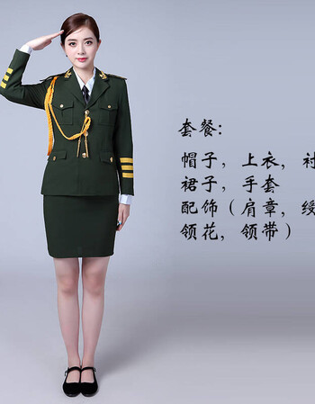 军装制服套装2017新款国旗班升旗手礼服女士演出服军乐队服装成人