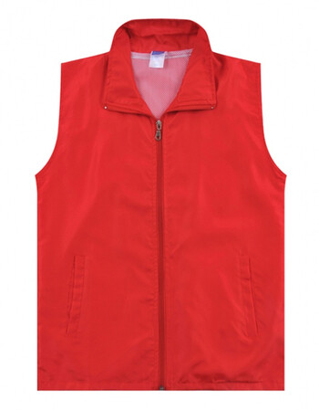 志愿者马甲义工红马甲定做广告宣传背心印字工作服印logozyx 双层红色