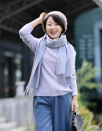 针织衫女毛衣外套女小圆领毛衣女修身长袖短款针织衫