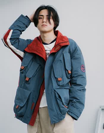 男装 羽绒服 酷依哥(kuyige) 2018冬季新款日系工装多口袋羽绒服男