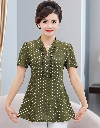 妈妈短袖t恤女夏40-50岁2018新款中年夏季宽松中老年女装夏装上衣