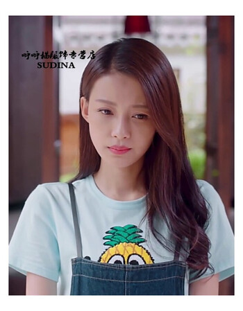 因为遇见你张果果孙怡刺绣恤短袖上衣牛仔短裤时尚套装女棉 恤 m