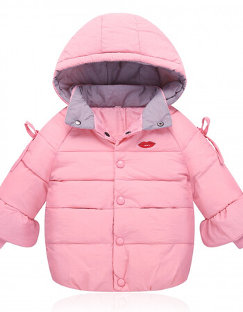 女童羽绒服冬季新款羽绒服 儿童加厚保暖羽绒服儿童外套 粉色 120cm