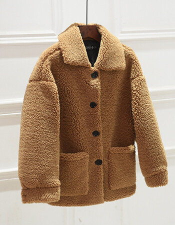 chic圈圈羊羔毛外套女短款冬季毛毛外套小香风仿皮草羊羔绒厚学生
