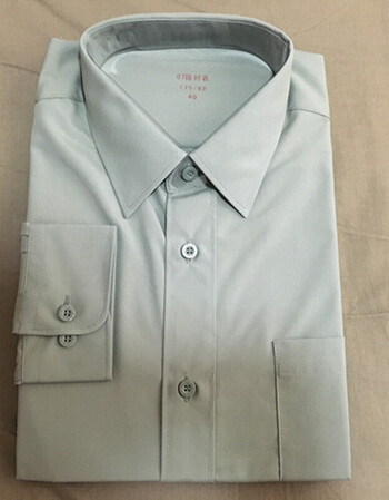 新品ins07式常服内衬衣军绿松枝绿长袖商务西服衬衣陆款衬衫男 陆内衬